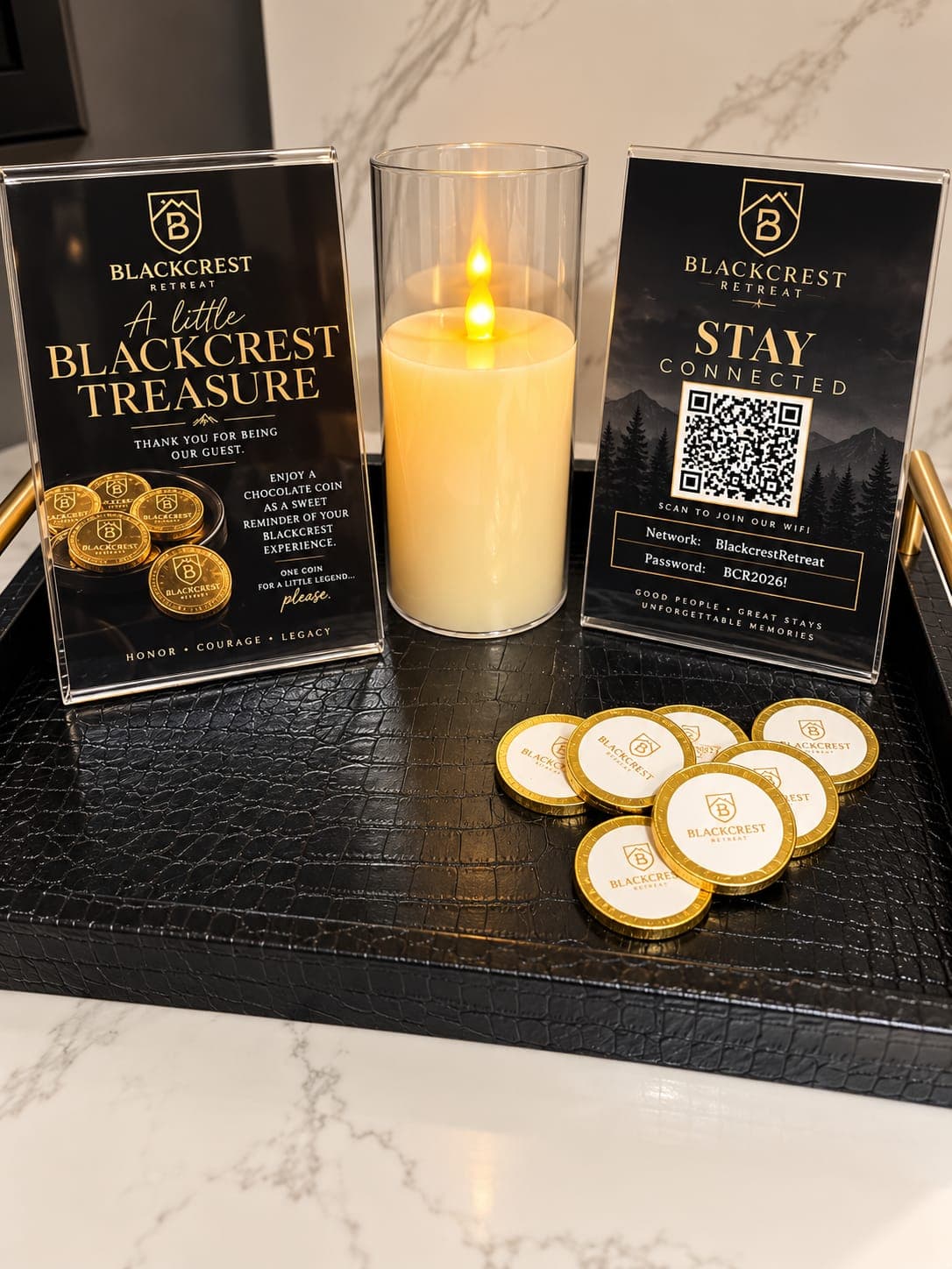 Logo chocolate gold coins
