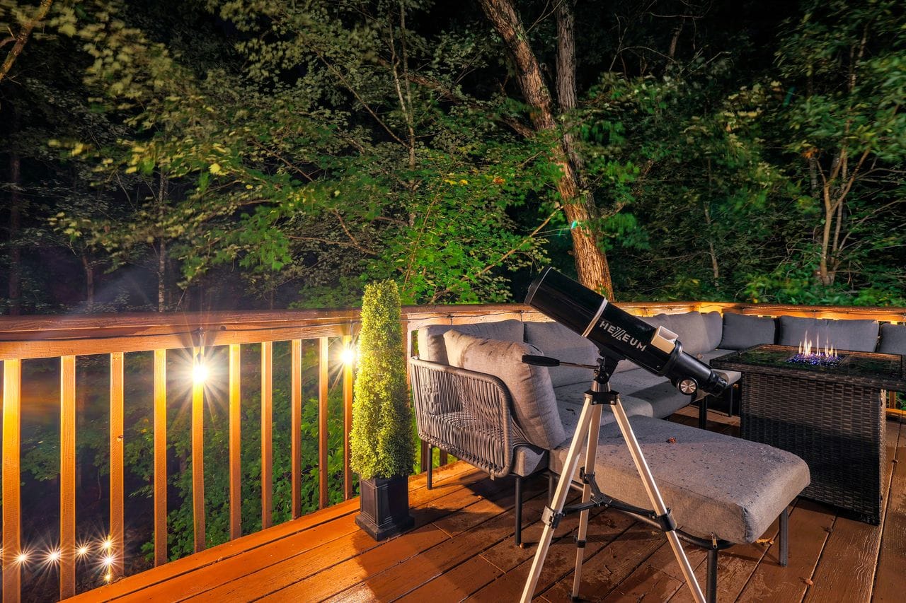 Stargazing from the upper deck lounge
